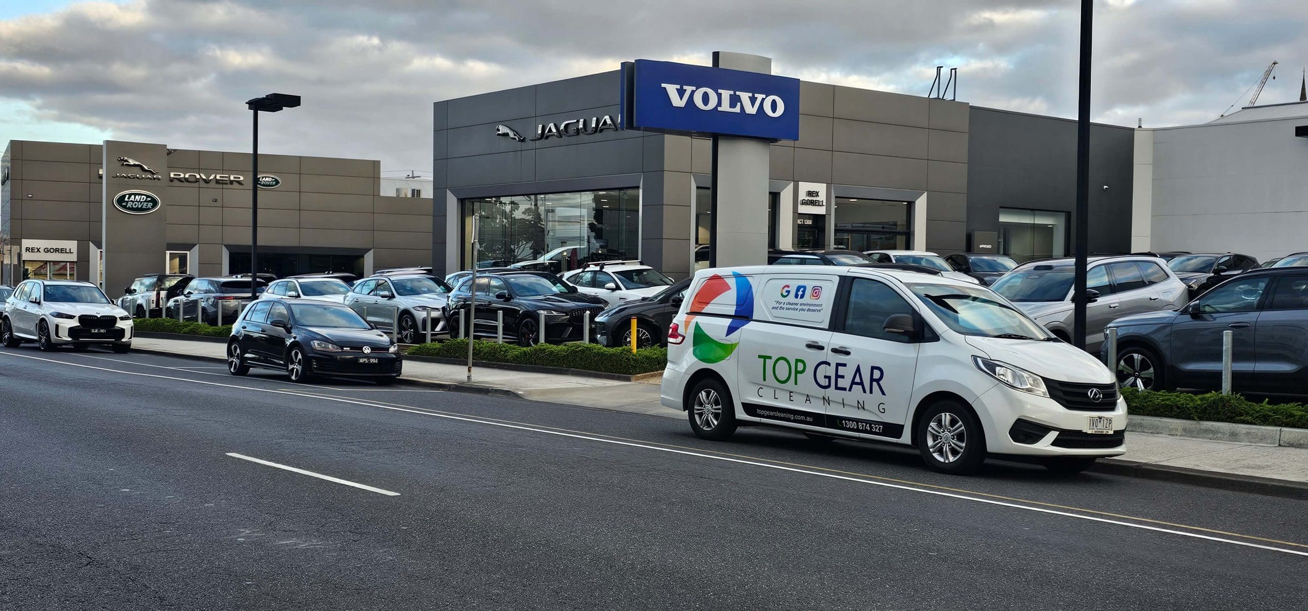 Van Outside Dealership